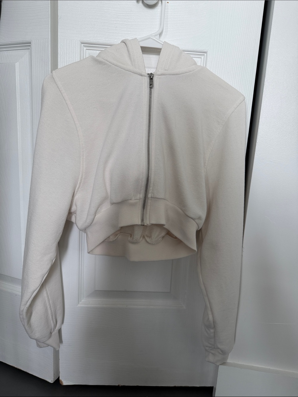 ALO Yoga Sweet Escape Zip Up Hoodie in Ivory